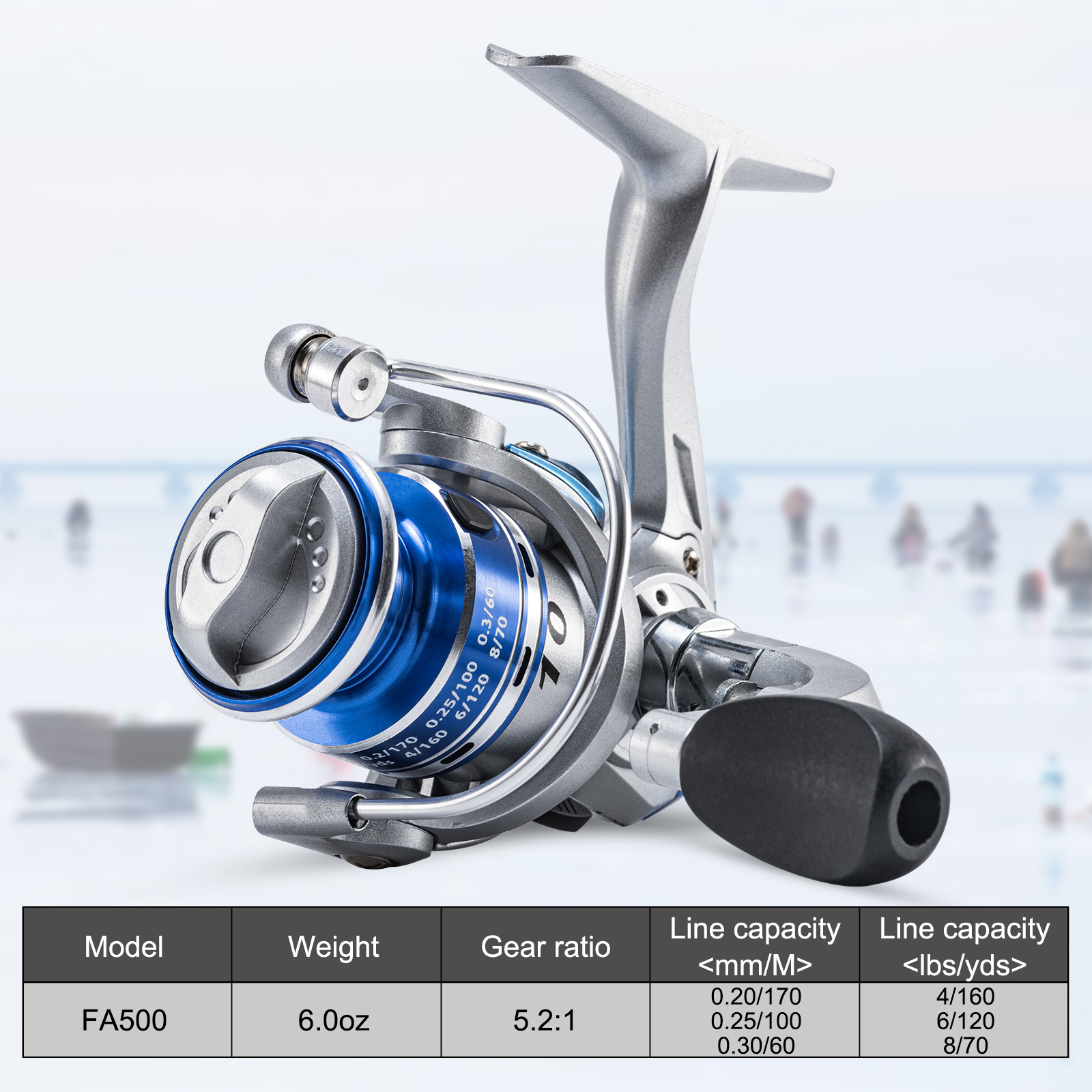 بكرات صيد الأسماك على الجليد ا - مراجعة Ice Fishing Reel وسعره